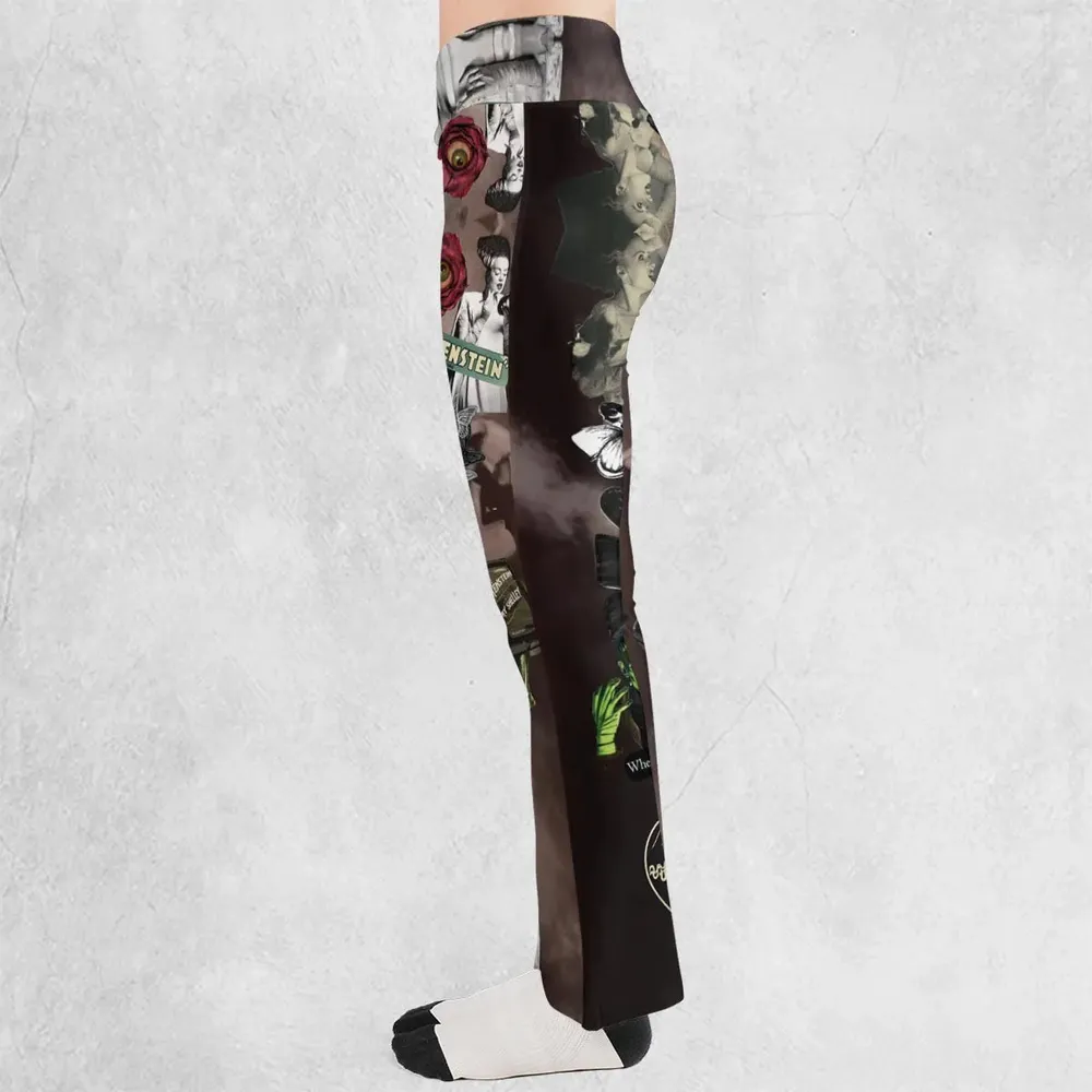 Vintage Bride Of Frankenstein Flare Leggings - 3