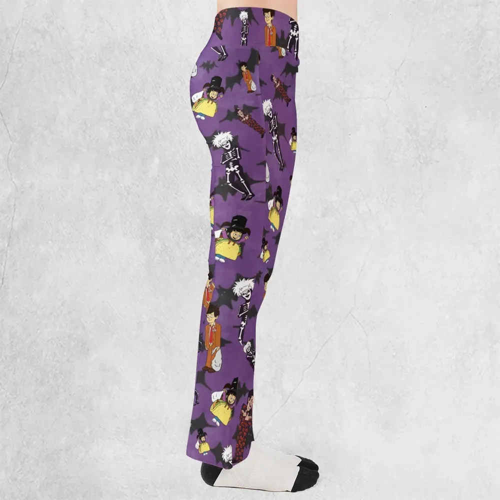 SNL David S. Pumpkins Animated Special Flare Leggings - 2