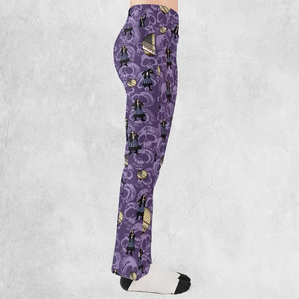 Lydia Deetz Dances To Jump In The Line Beetlejuice Flare Leggings - 2