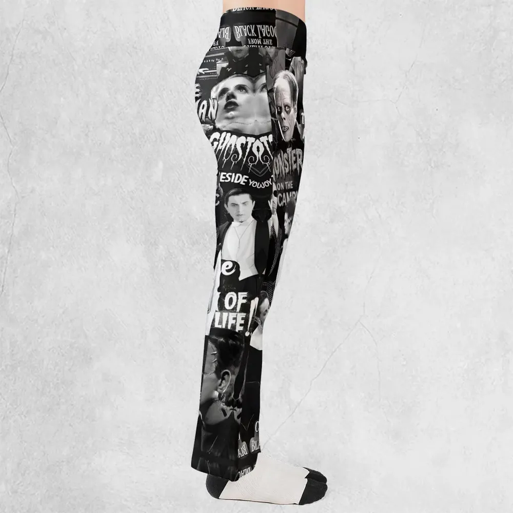 Universal Monsters Pattern Flare Leggings - 2
