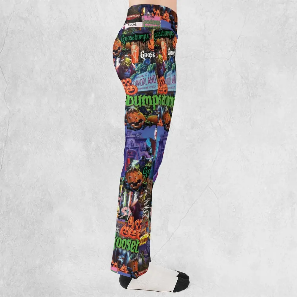Goosebumps Pattern Flare Leggings - 2