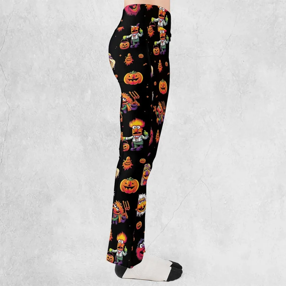 Halloween Muppets Flare Leggings - 2