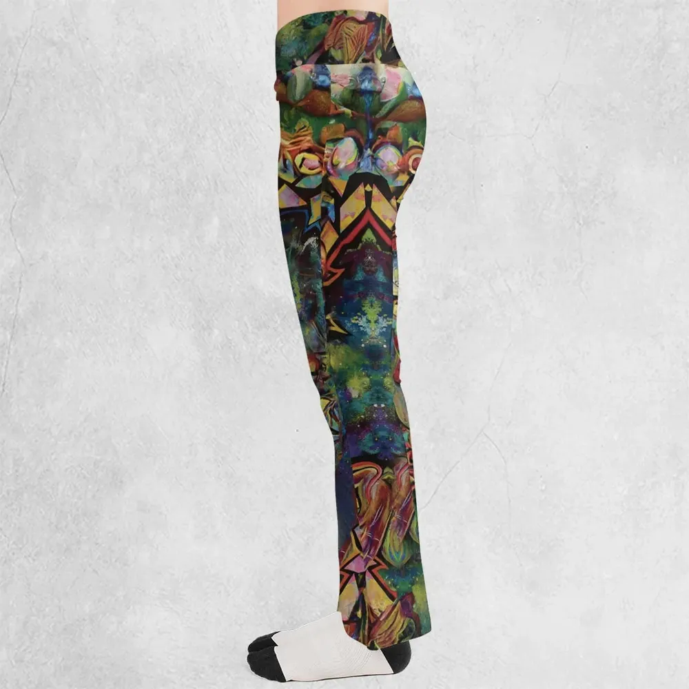 Trippy Sora Kingdom Hearts Flare Leggings - 3
