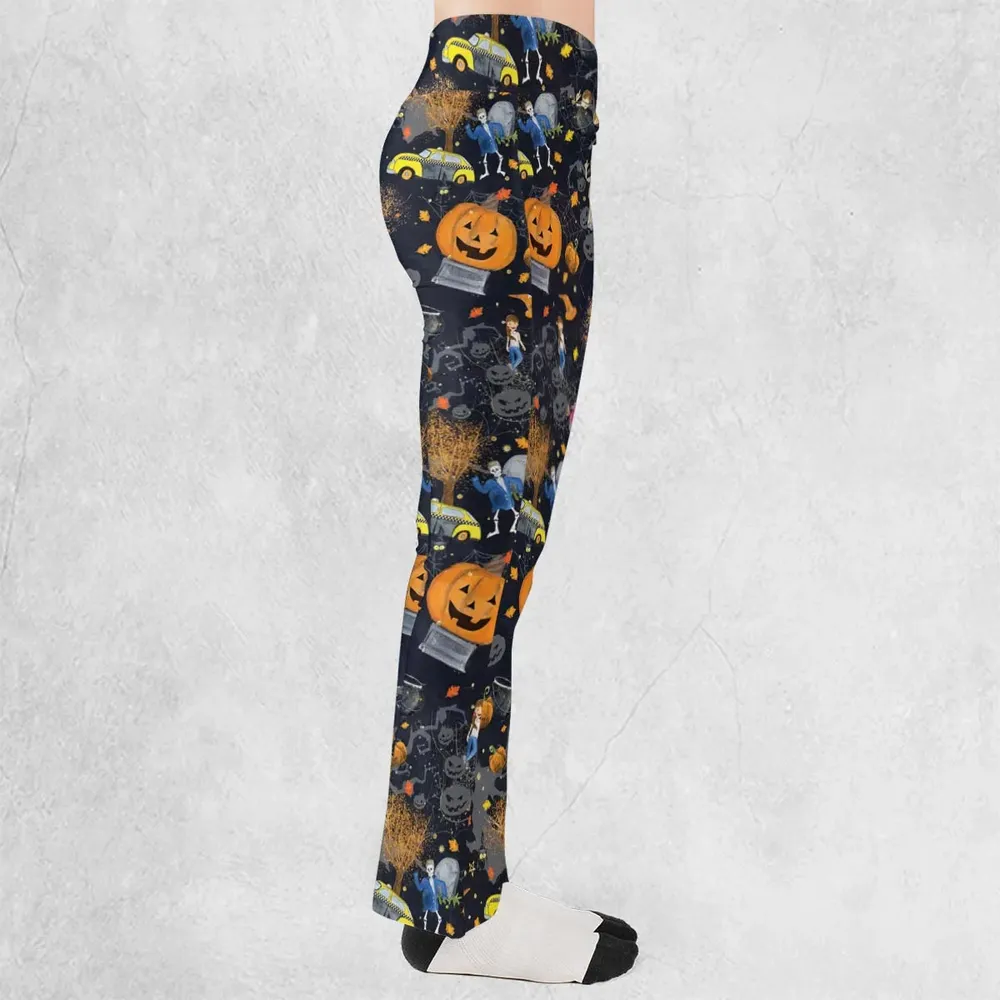 Magic Town Halloweentown Flare Leggings - 2
