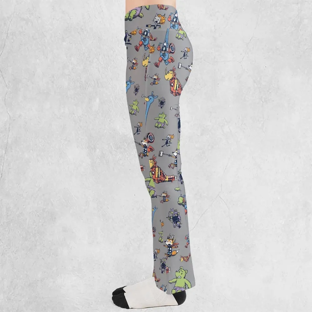 Animals Assemble Avengers Flare Leggings - 3