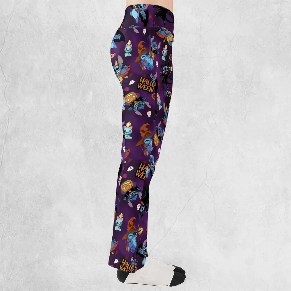Spooky Stitch Flare Leggings - 2