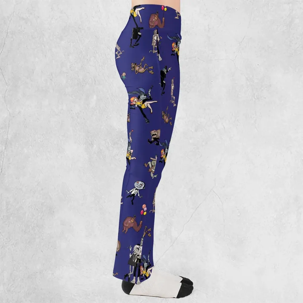 It's a Mad Mad Mad Monster Party Flare Leggings - 2