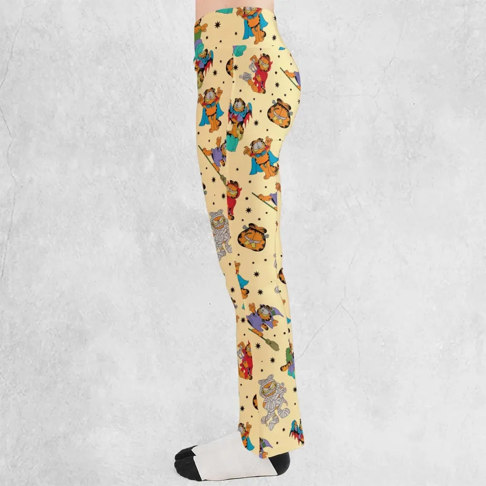 Nostalgic Cat Garfield's Halloween Adventure Flare Leggings - 3