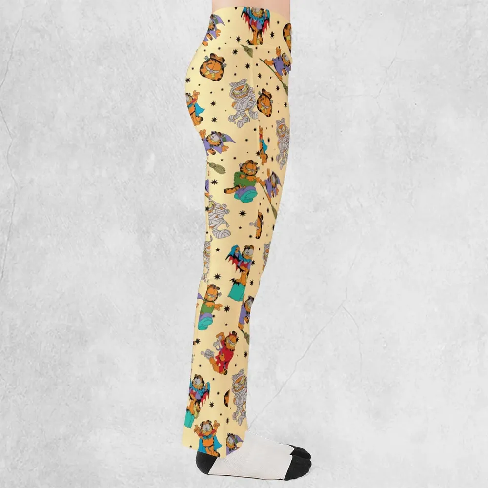 Nostalgic Cat Garfield's Halloween Adventure Flare Leggings - 2