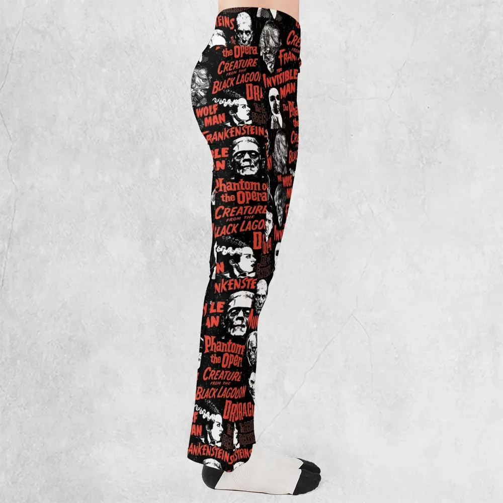 Monster Tiles Flare Leggings - 2