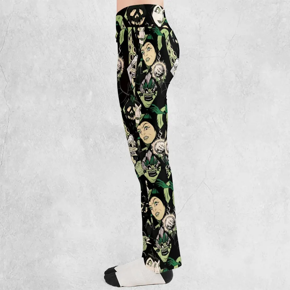 The Villains Pattern Flare Leggings - 3