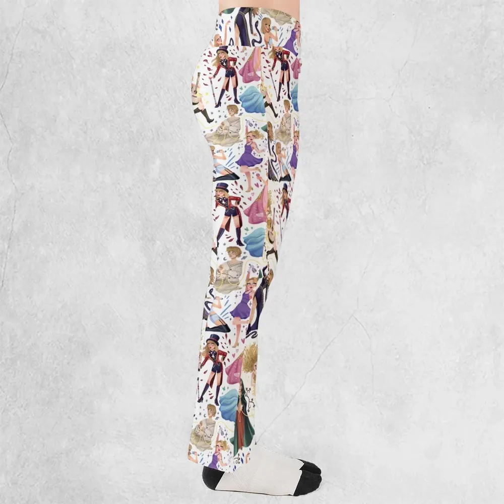 Blondie Colorful Lineup Flare Leggings - 2
