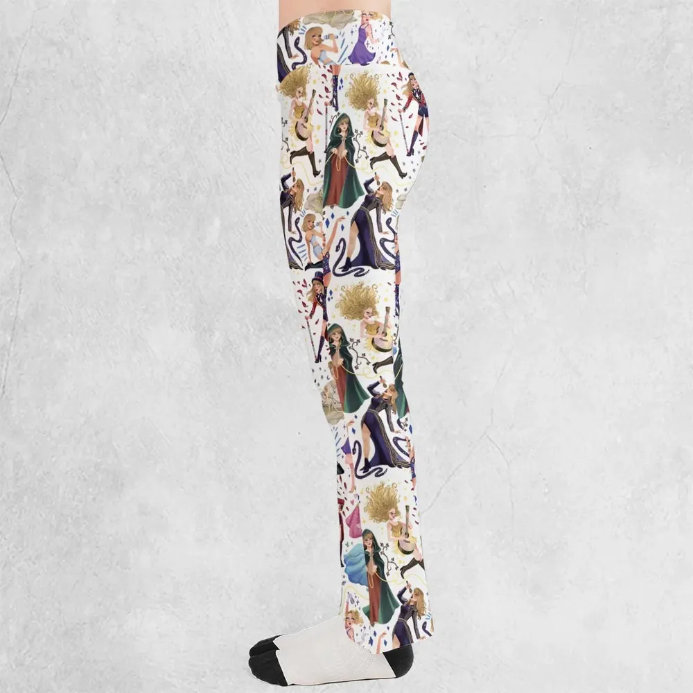 Blondie Colorful Lineup Flare Leggings - 3