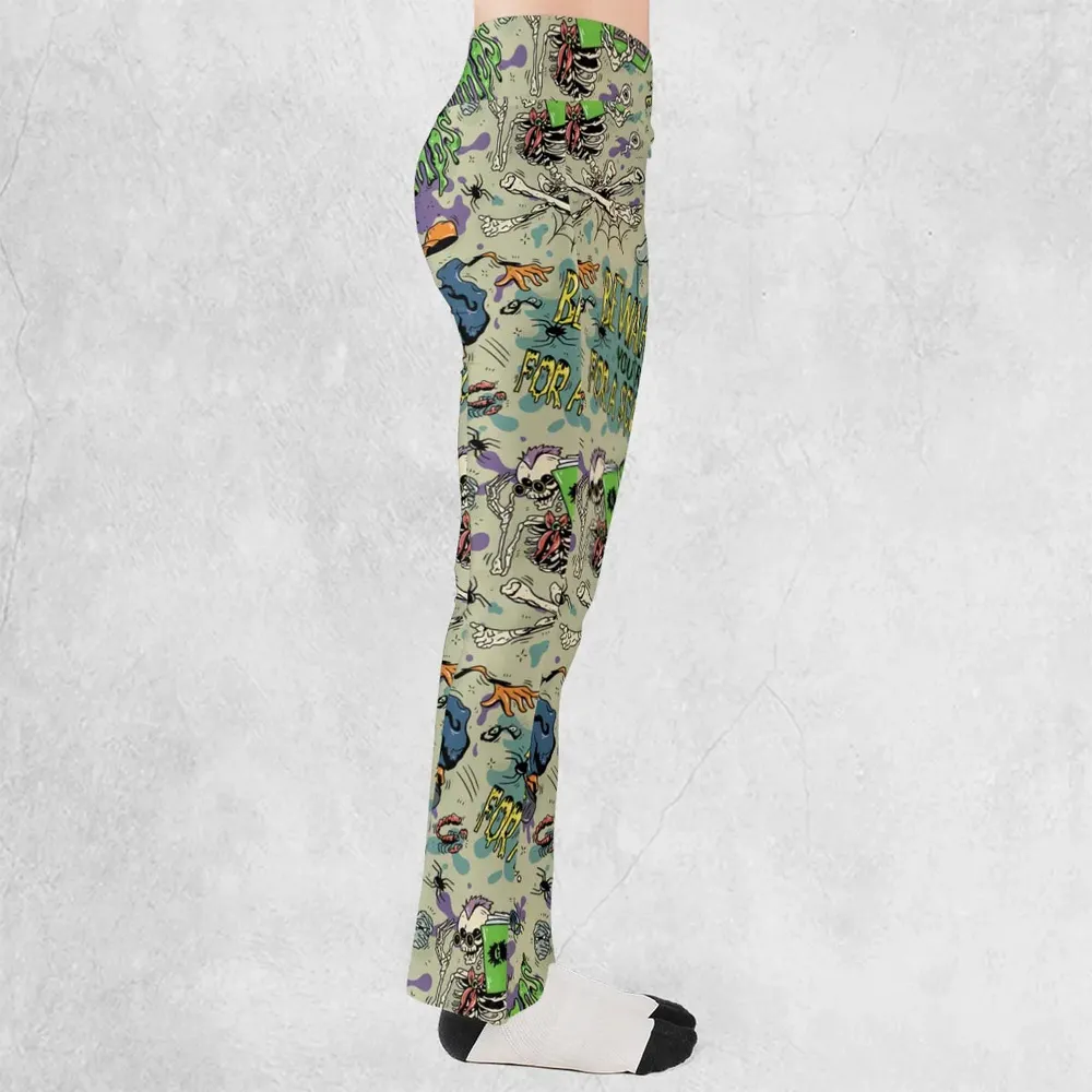 Beware You're In For A Scare Goosebumps Flare Leggings - 2