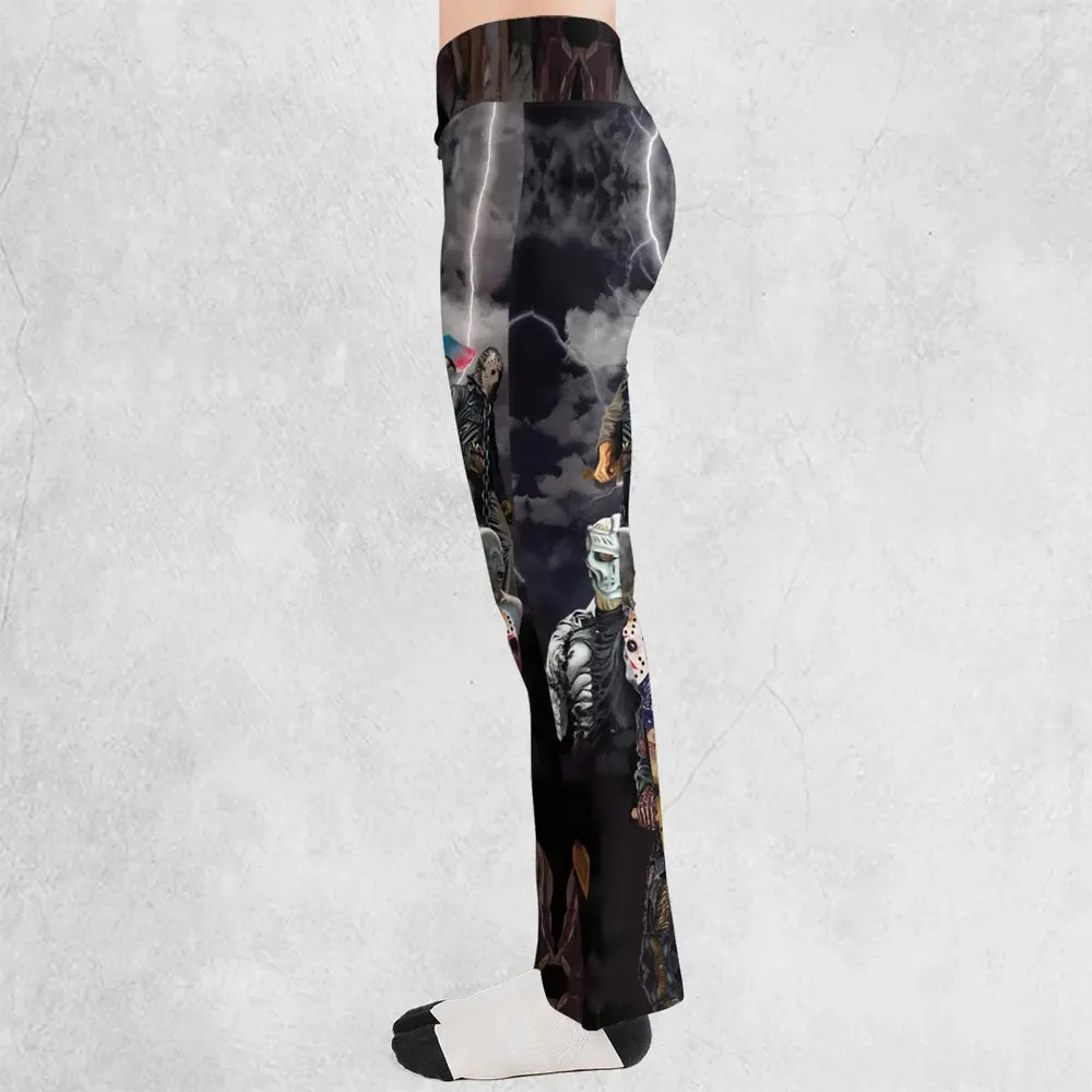 Jason Voorhees Evolution Flare Leggings - 3