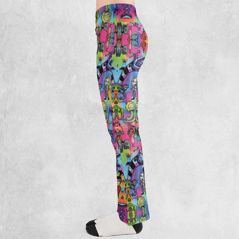 Hauntingly Stylish Beetlejuice Flare Leggings - 3
