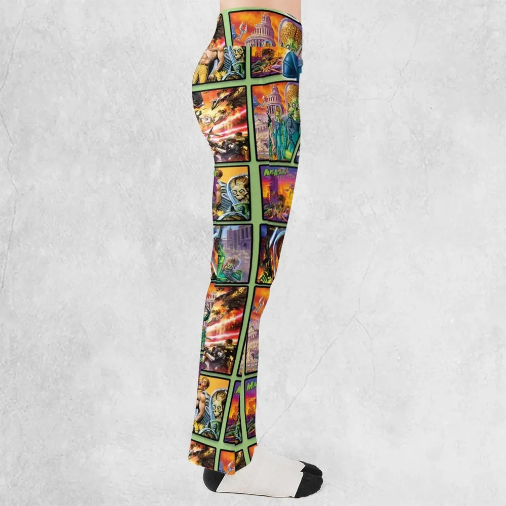 Ack! Ack! Ack! Mars Attacks Flare Leggings - 2