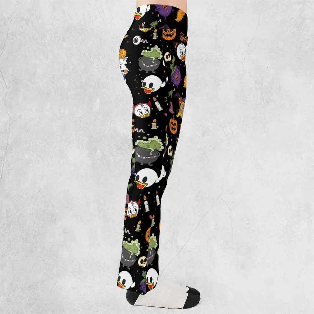 Huey, Dewey and Louie Duck Halloween Flare Leggings - 2