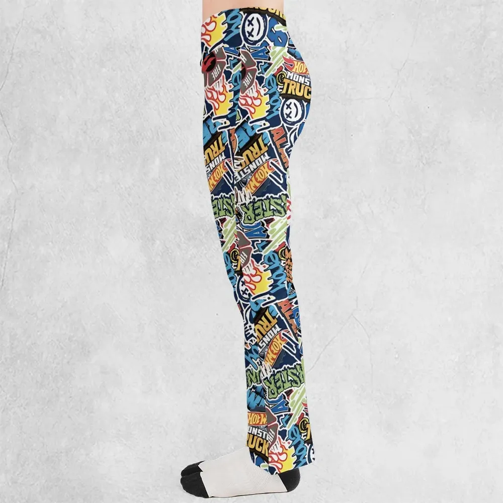 Hot Wheels Monster Trucks Logos Flare Leggings - 3