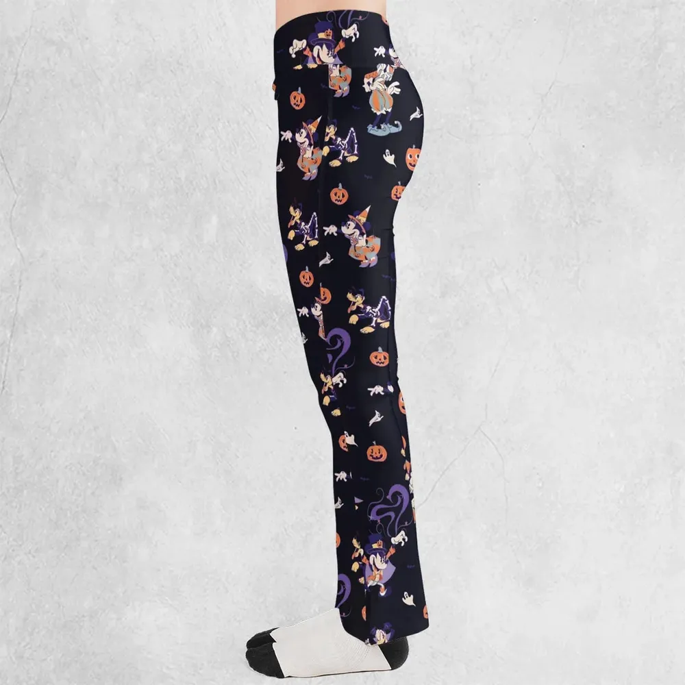 Happy Halloween Flare Leggings - 3