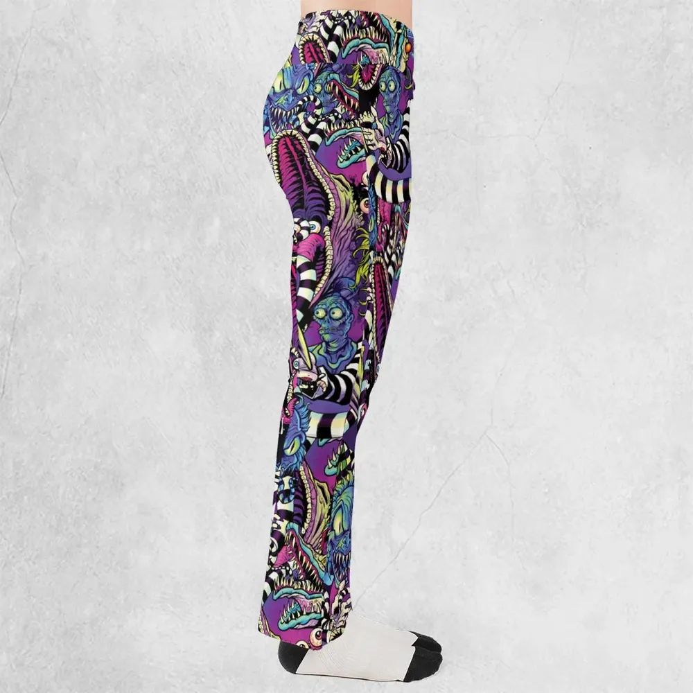 Stay Spooky Beetlejuice Flare Leggings - 2