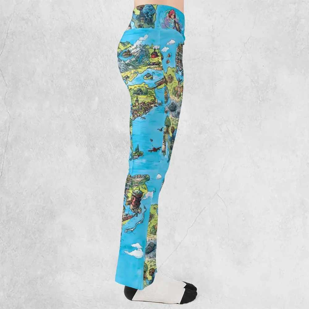 Ghibli Land Flare Leggings - 2