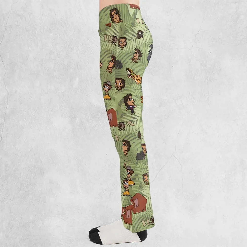 Tarzan Characters Flare Leggings - 3