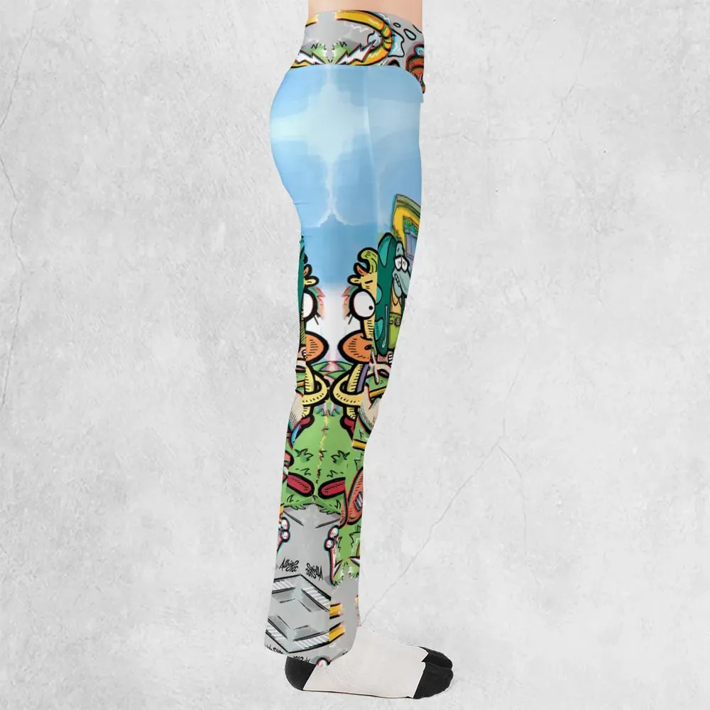 Spunky Style Rocko's Modern Life Flare Leggings - 2