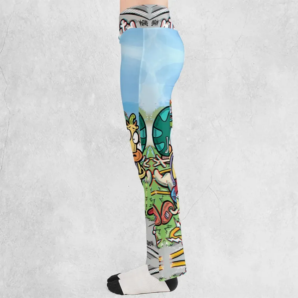 Spunky Style Rocko's Modern Life Flare Leggings - 3