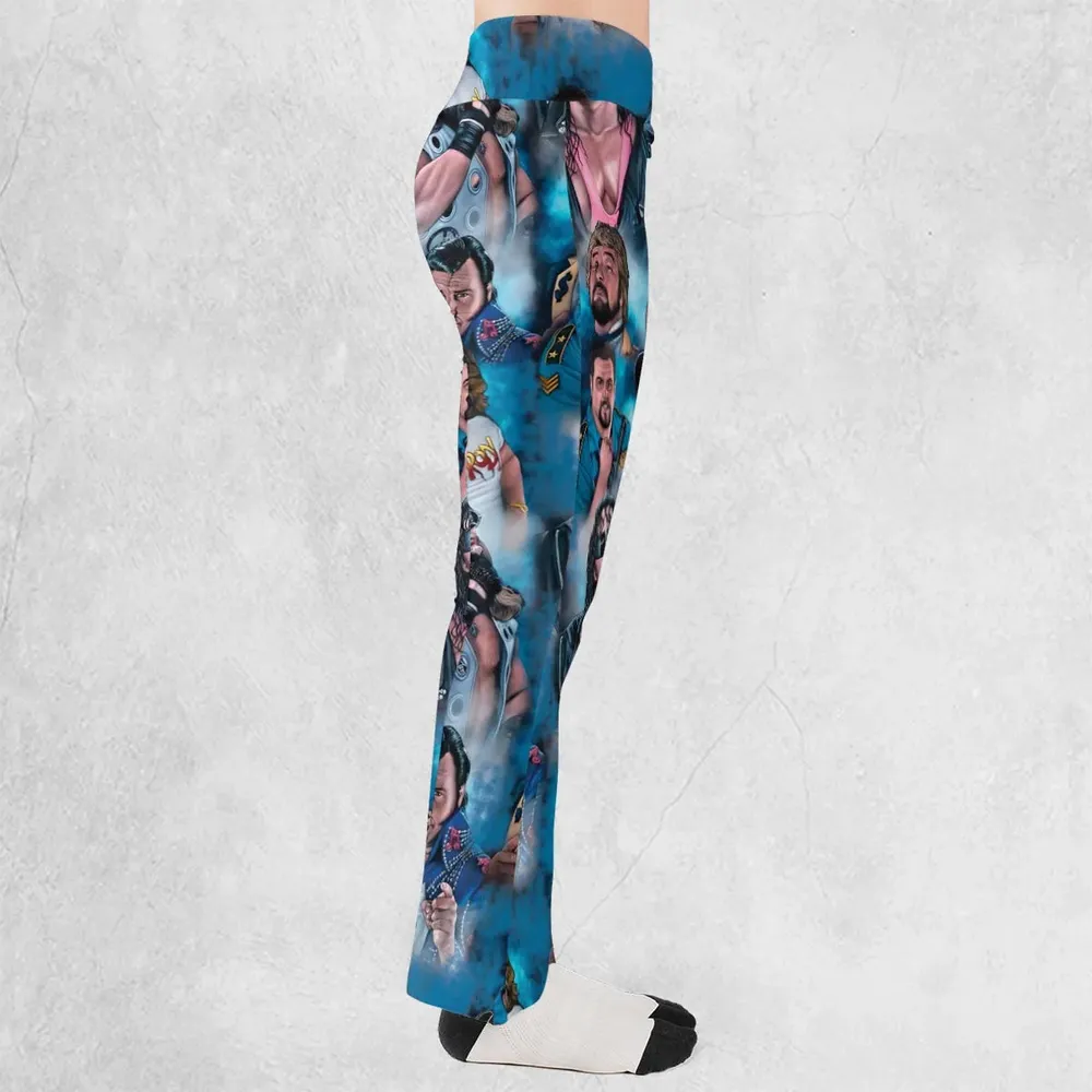 90s Wrestlers Flare Leggings - 2