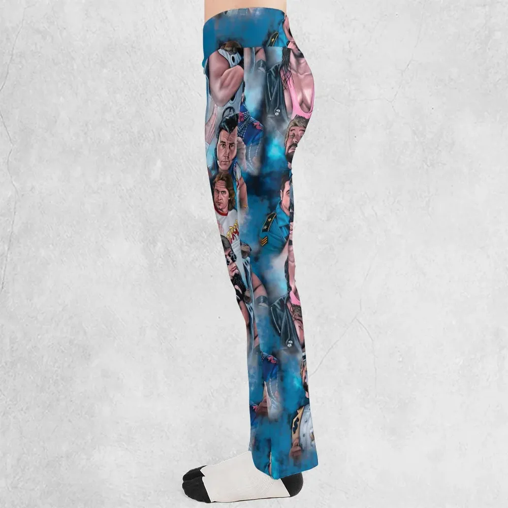 90s Wrestlers Flare Leggings - 3