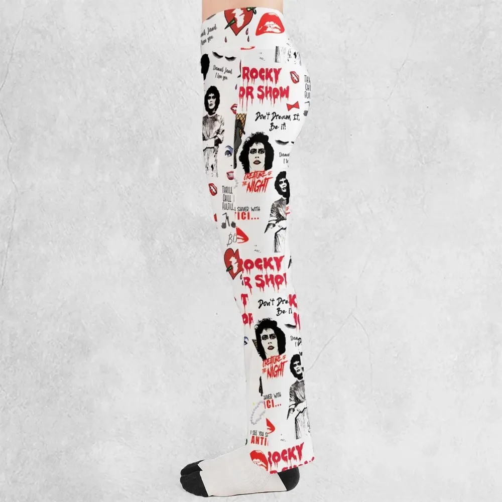 The Rocky Horror Picture Show Pattern Flare Leggings - 3