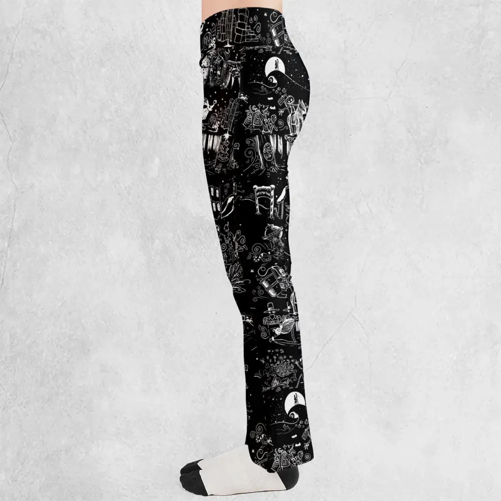 Nightmare Journey Flare Leggings - 3