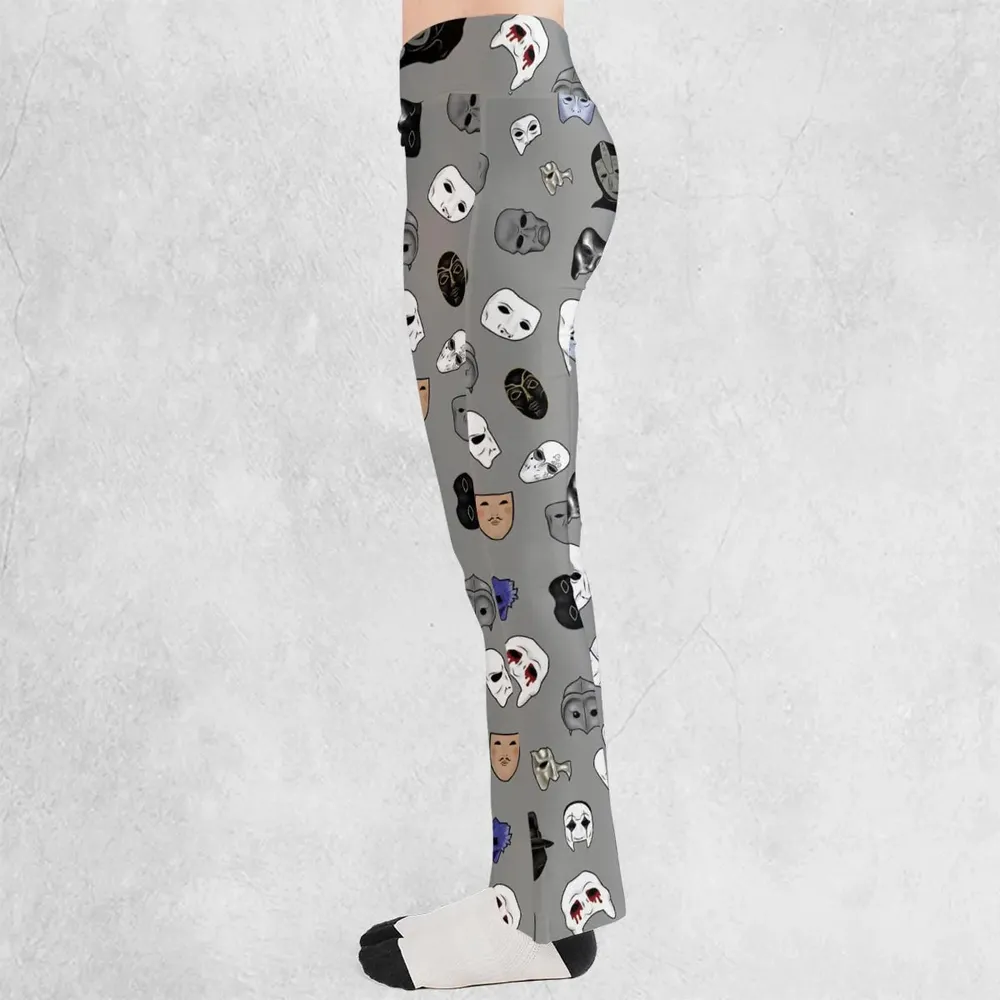 Masks of Phantom of Opera Flare Leggings - 3