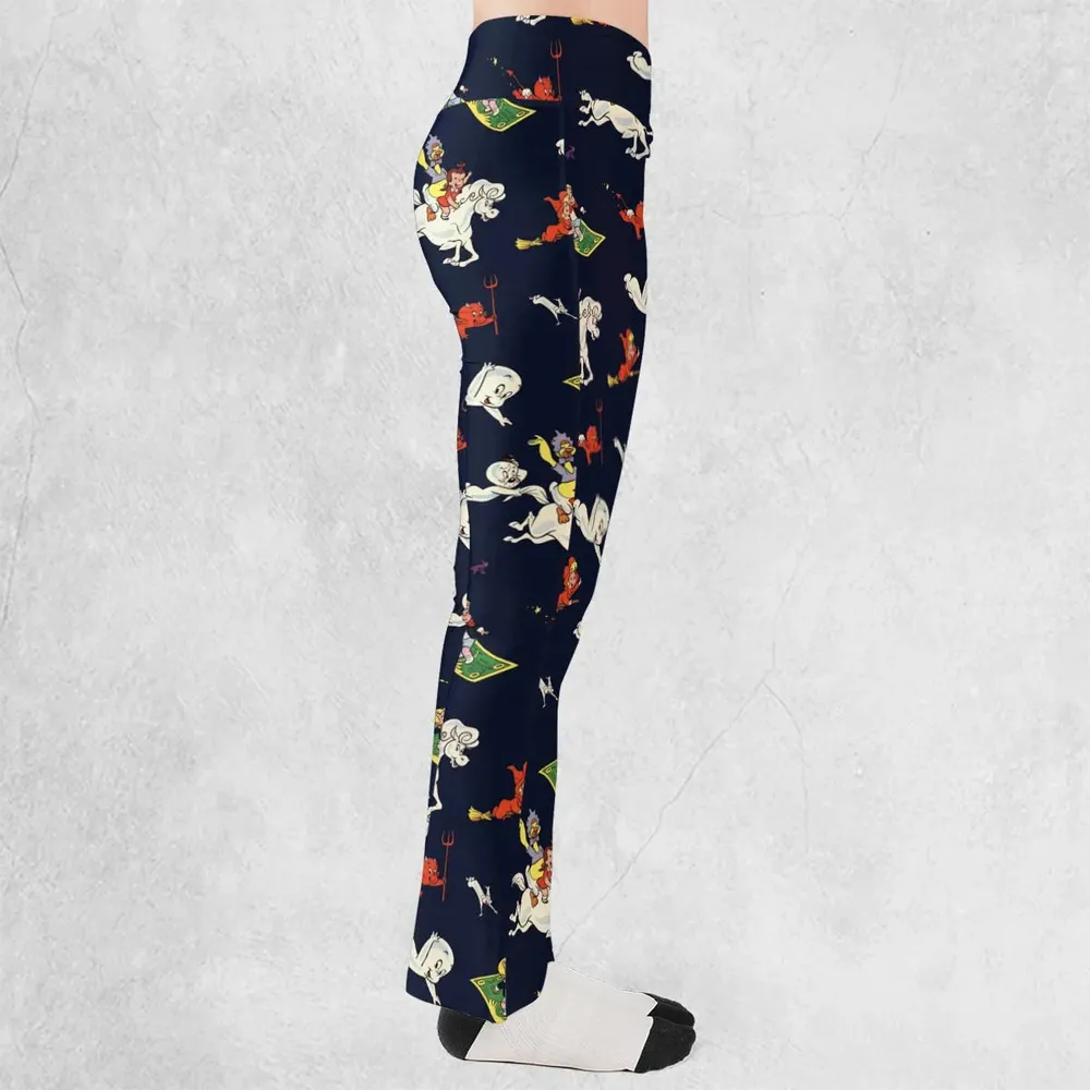 Casper Richie Rich Harvey Comic Characters Flare Leggings - 2