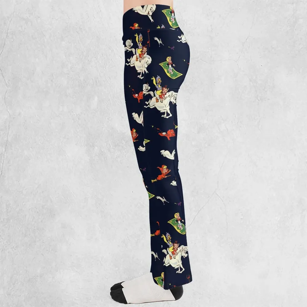 Casper Richie Rich Harvey Comic Characters Flare Leggings - 3