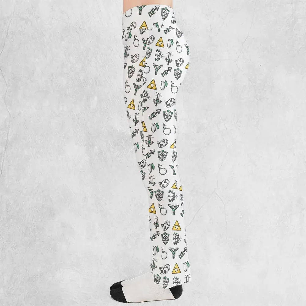 The Zelda Pixel Style Flare Leggings - 3
