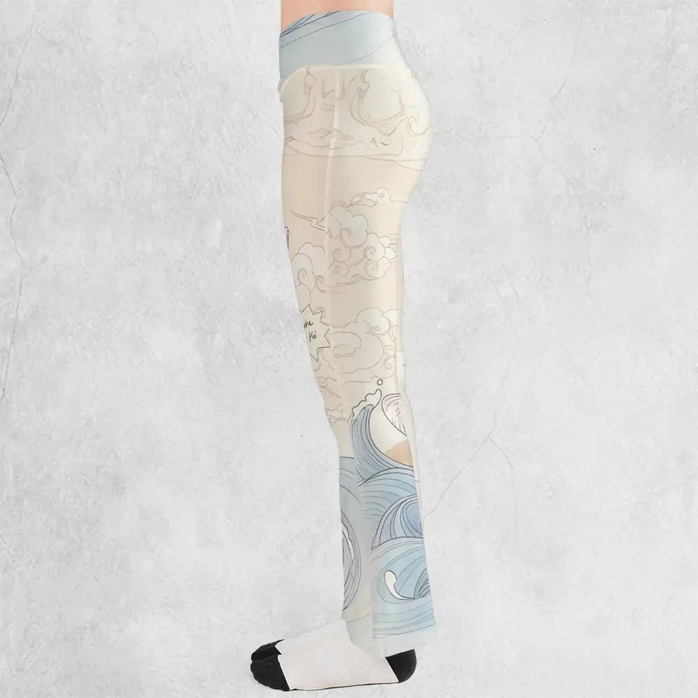 Kyoshi Island Avatar The Last Airbender Flare Leggings - 3
