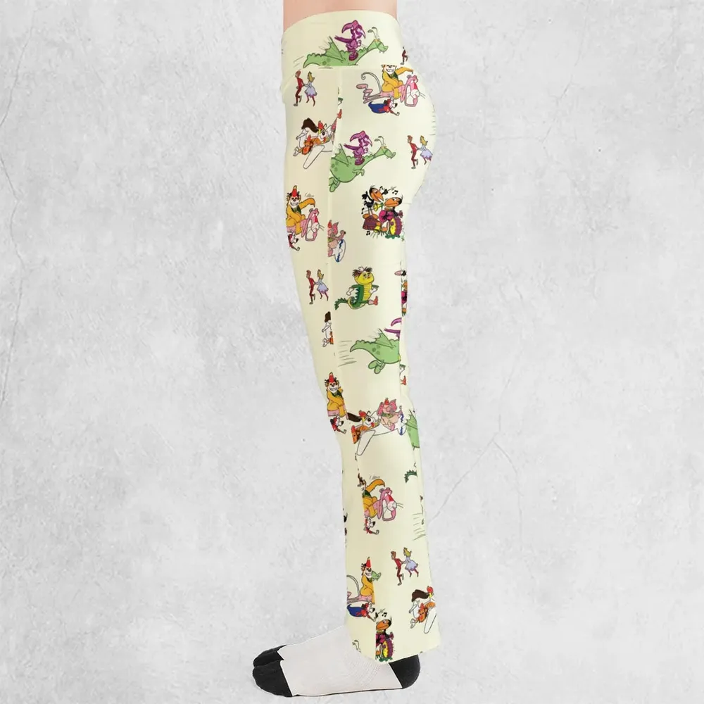 NBC Vintage Cartoon Flare Leggings - 3