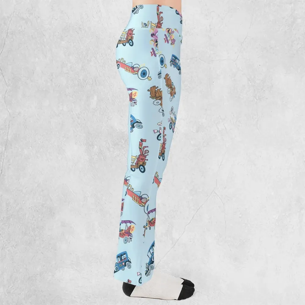 W is for Wacky Races Flare Leggings - 2