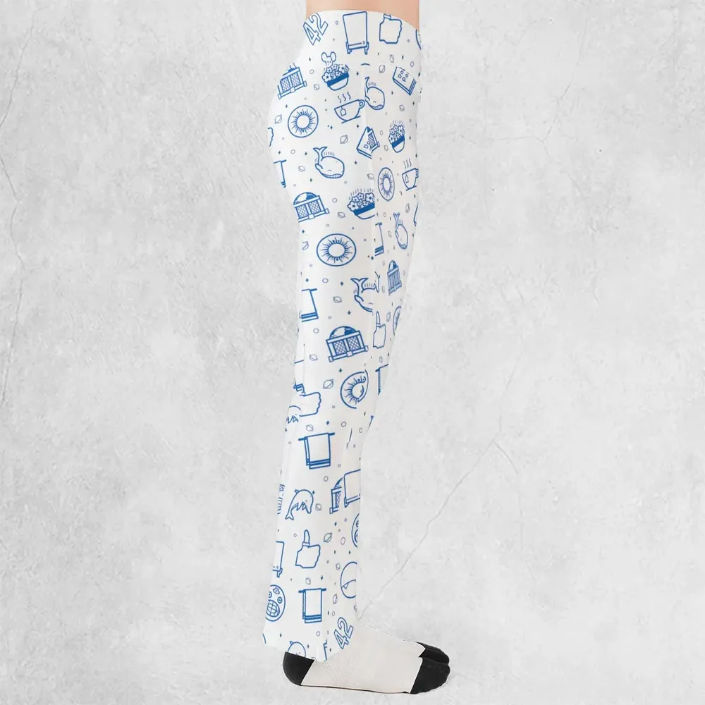 Don't Panic Life 42 The Hitchhiker's Guide to the Galaxy Flare Leggings - 2