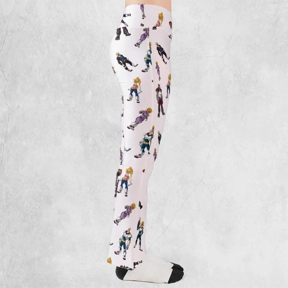Mighty Ducks The Animated Series Characters Flare Leggings - 2