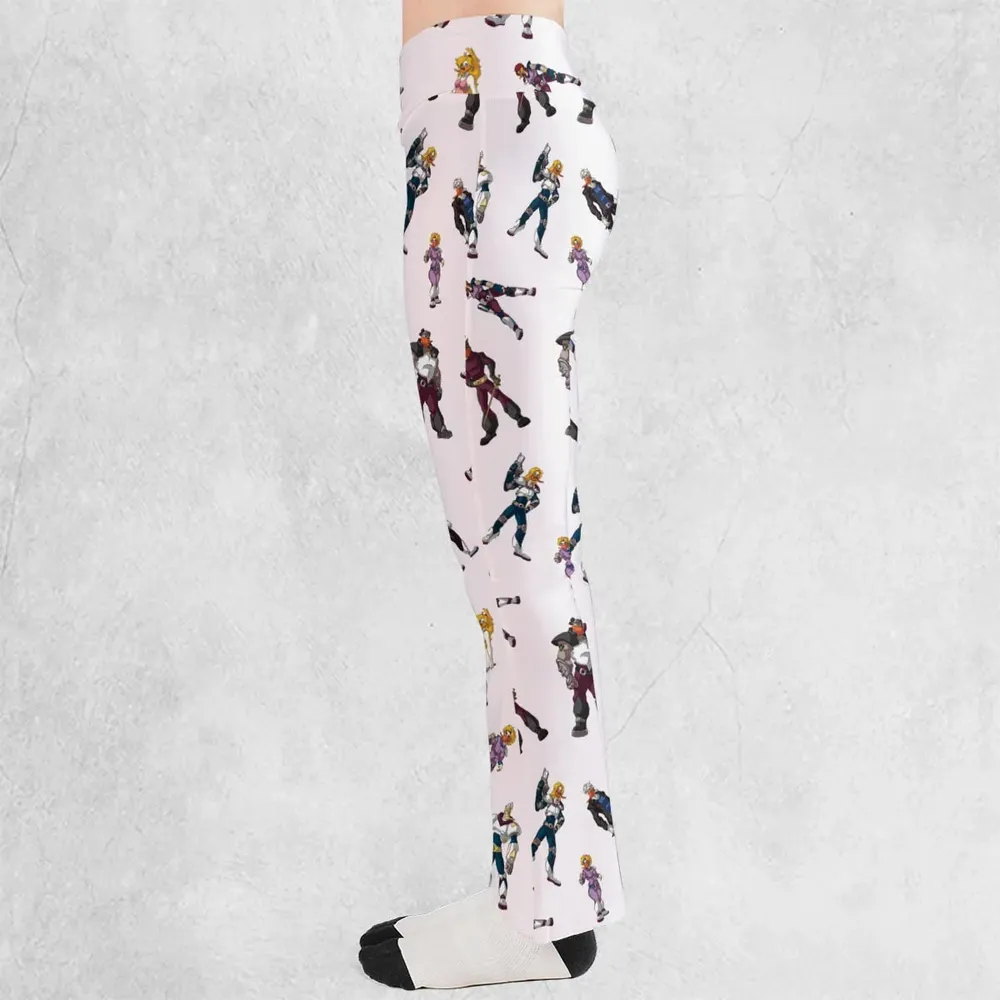 Mighty Ducks The Animated Series Characters Flare Leggings - 3