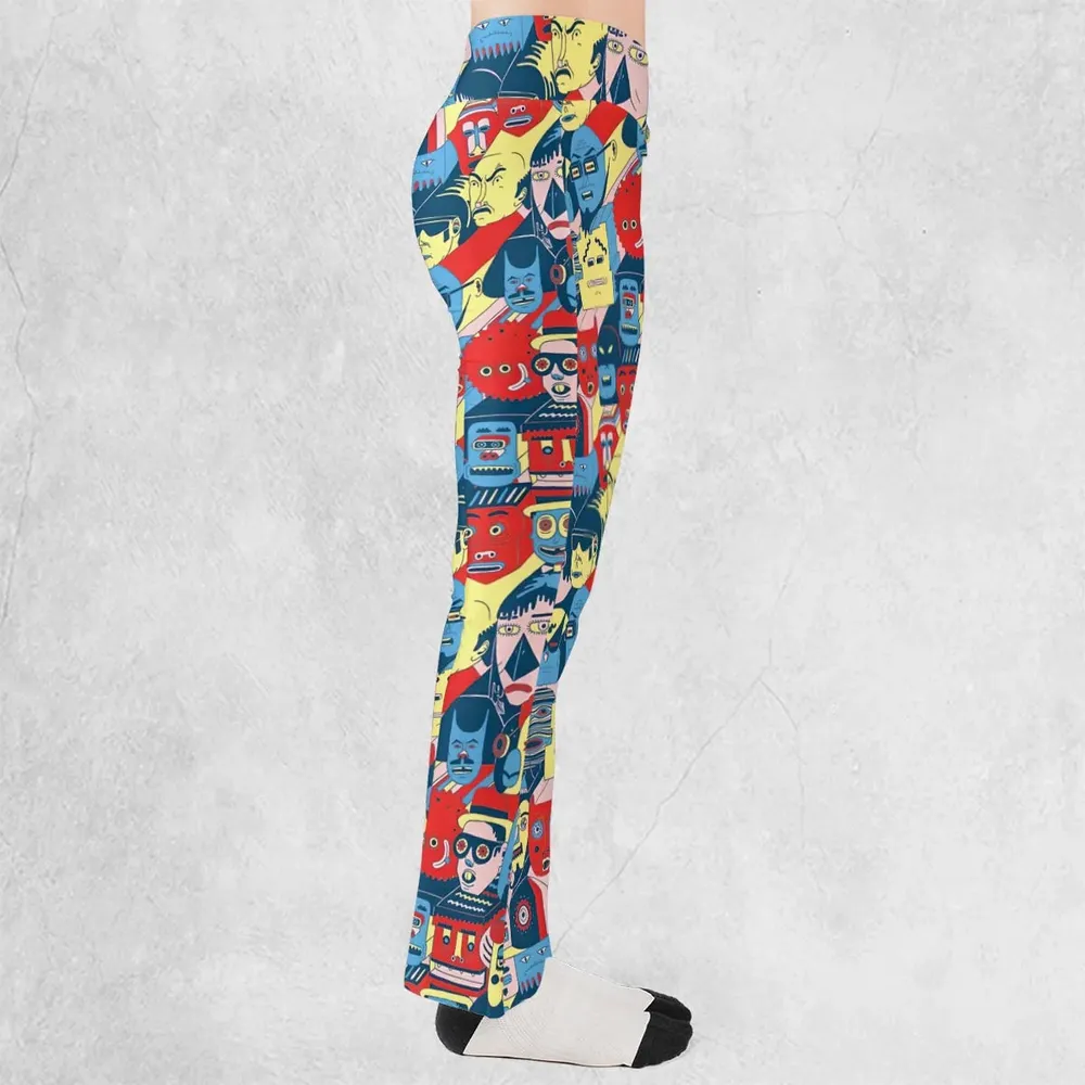 Trash Monsters Adult Swim Flare Leggings - 2