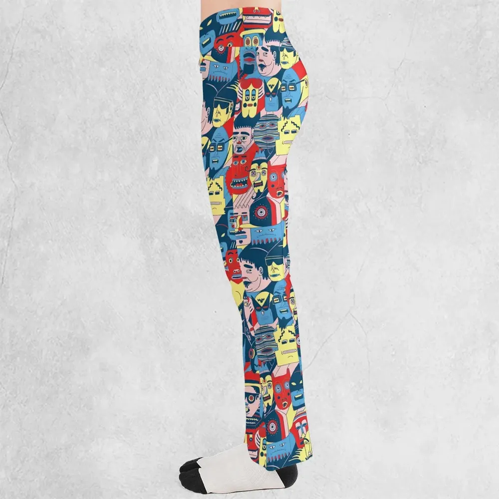 Trash Monsters Adult Swim Flare Leggings - 3