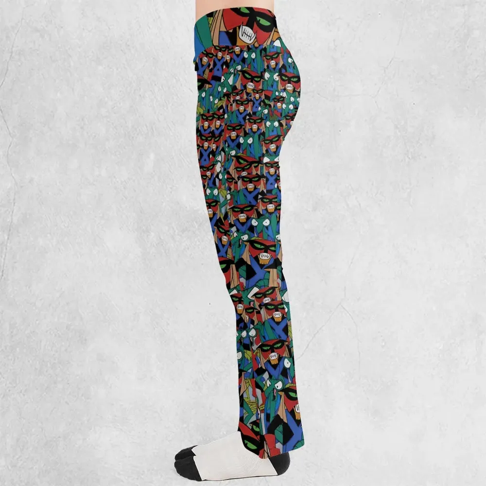 Brak and Zorak Space Ghost Coast to Coast Flare Leggings - 3
