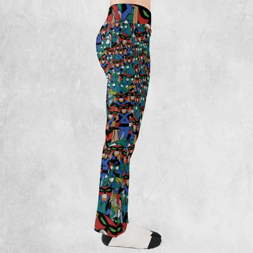 Brak and Zorak Space Ghost Coast to Coast Flare Leggings - 2