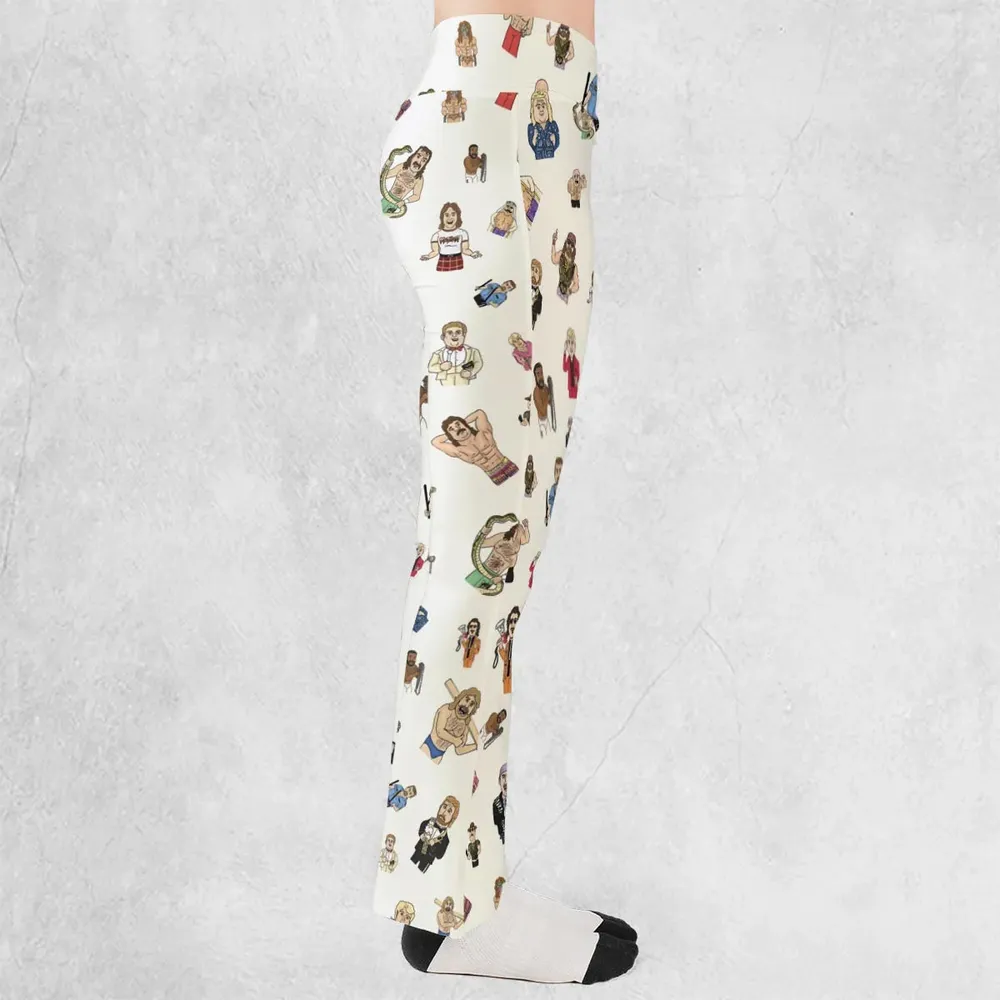 Old School Pro Wrestling Flare Leggings - 2