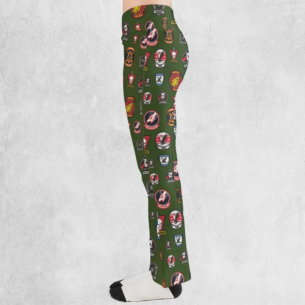 Top Gun Badge Flare Leggings - 3