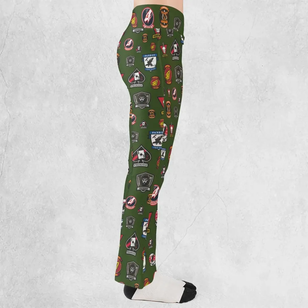 Top Gun Badge Flare Leggings - 2